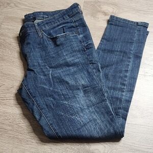 Mossimo Supply Co. Low Rise Jeans in Dark Blue Denim